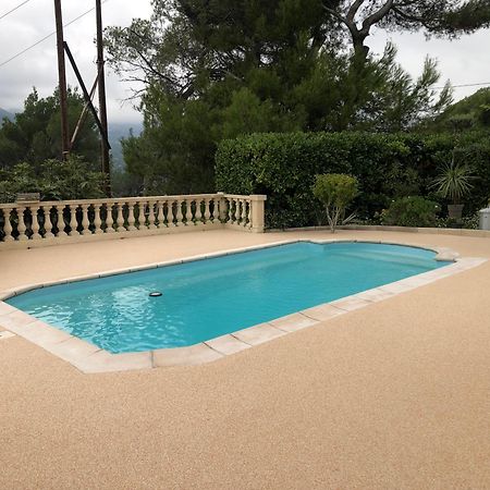 Charmante Villa A 15 Min De Nice Avec Piscine Blausasc Exterior foto